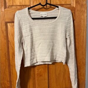 Freshman Cream Knit Top & Skirt Set